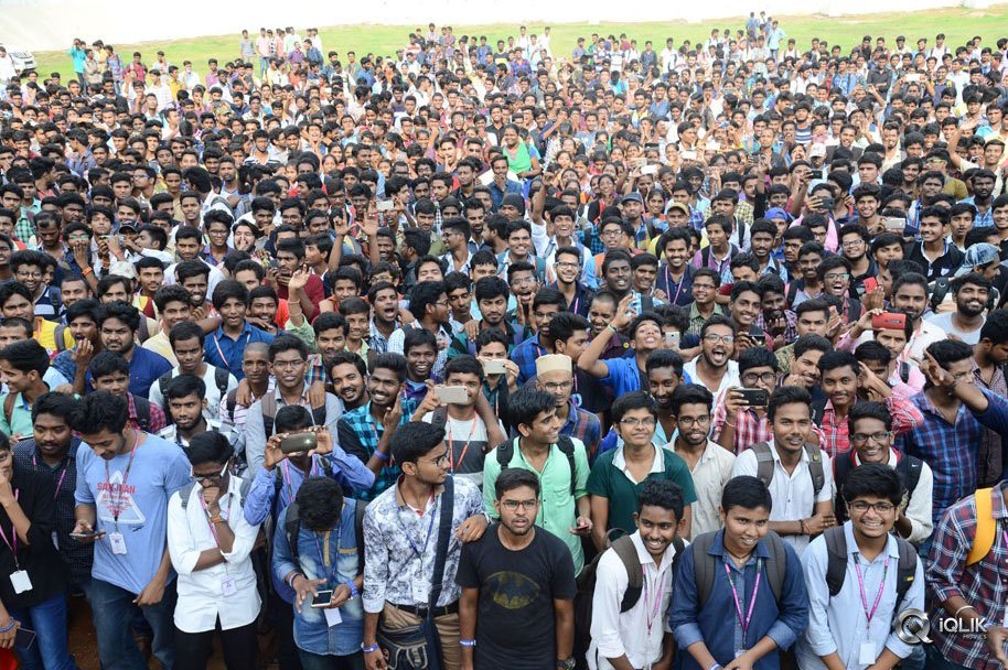 Mahanubhavudu-Title-Song-Lyrical-Video-Launch-at-St-Mary-College